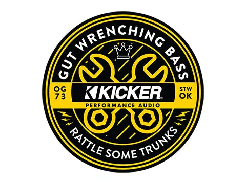 4" Round KICKER Decals