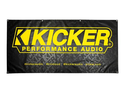 KICKER Vinyl Banner