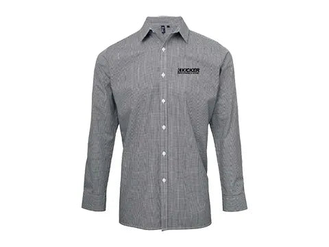 Black and White KICKER Button-up Shirt