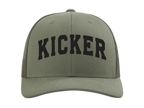 Olive Green Kicker Mesh Snapback Cap